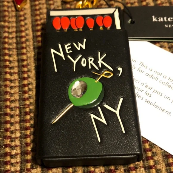 NWT-Kate Spade-Perfect Match Matchbook Key Fob/Bag Charm-$110 - Picture 2 of 10